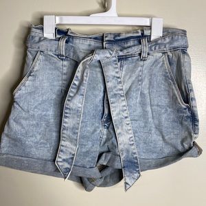 Like new express paper bag denim shorts